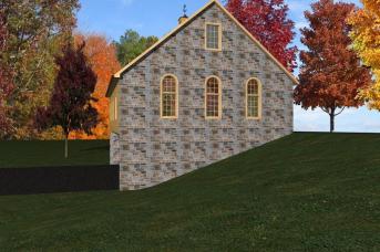 3D drawing of new bank barn