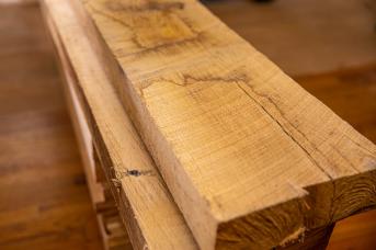 Rough cut barn wood flooring