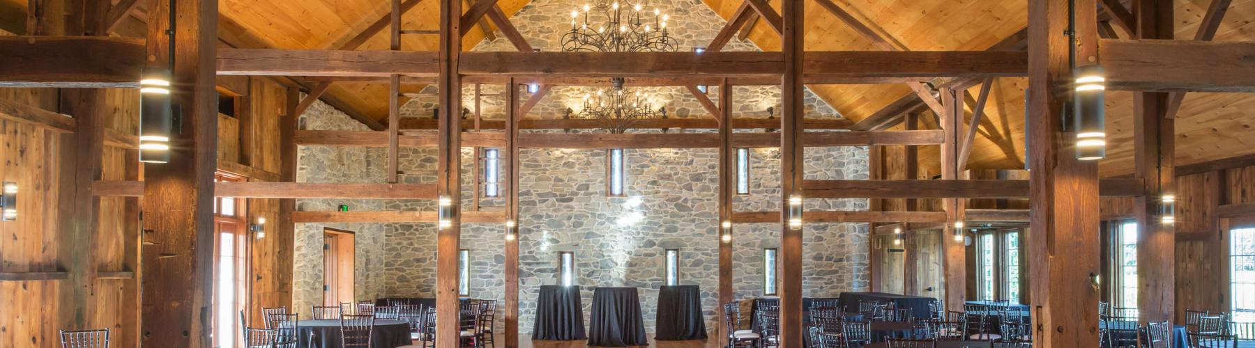 Wedding Barn interior