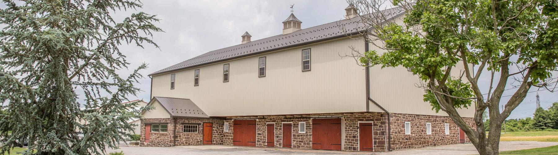 Bank barn renovated by Stable Hollow Construction.