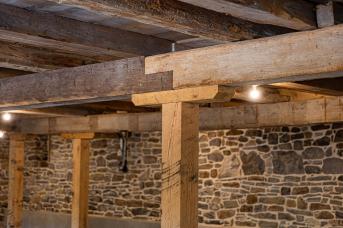 Timber Frame beam supports