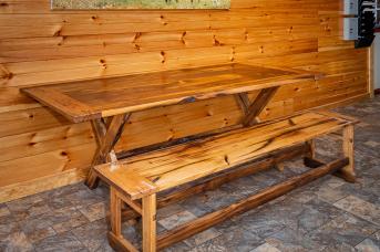 Barnwood table and bench