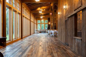 Inside view of the Macungie barn after restoration