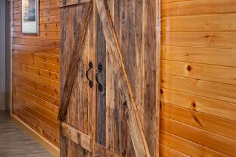 Sliding barnwood doors