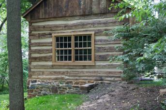 Log cabin restored by Stable Hollow Construction
