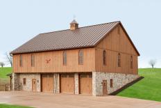 New Construction Bank Barn by Stable Hollow Construction