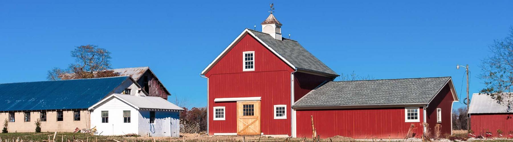 Barn and garage, restored by Stable Hollow Construction