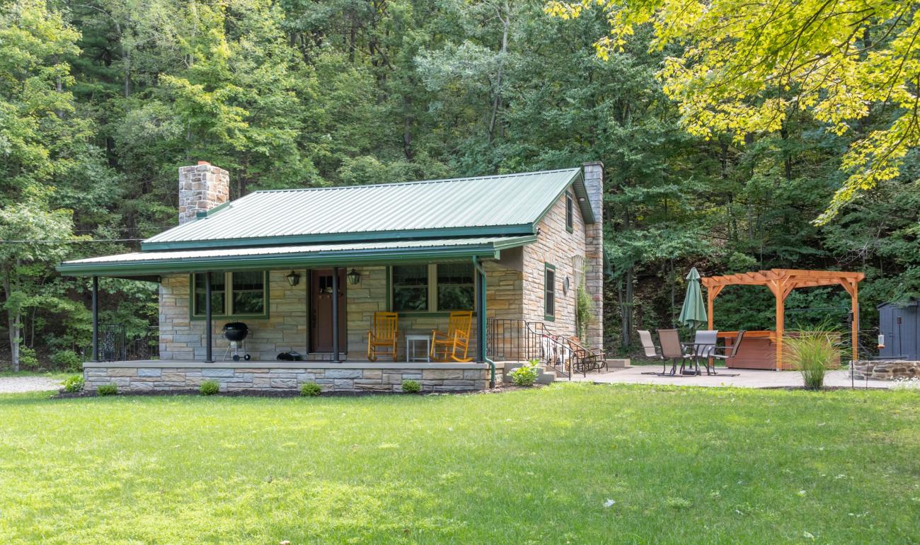 View of the cottage after construction