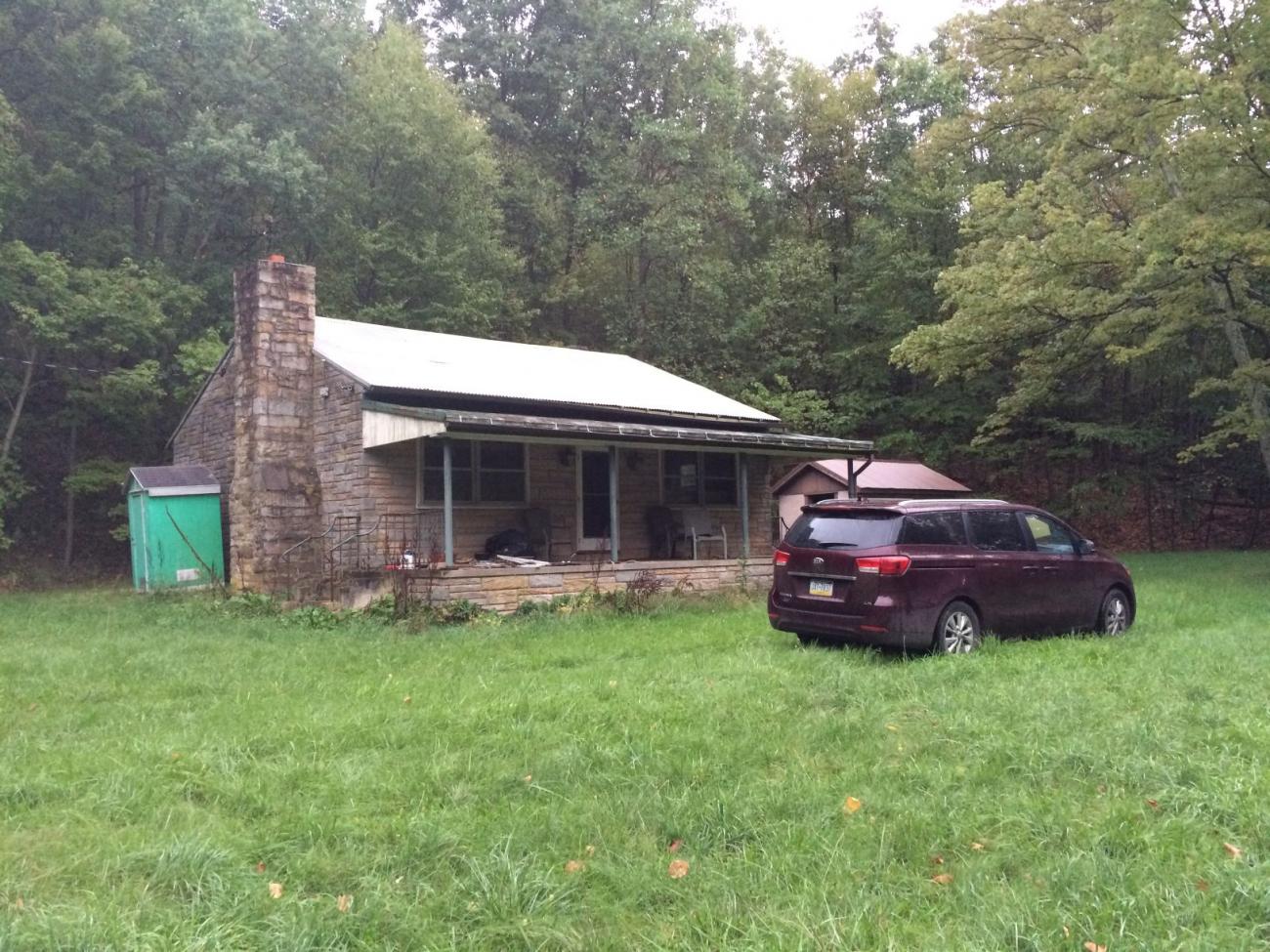 View of the cottage before construction