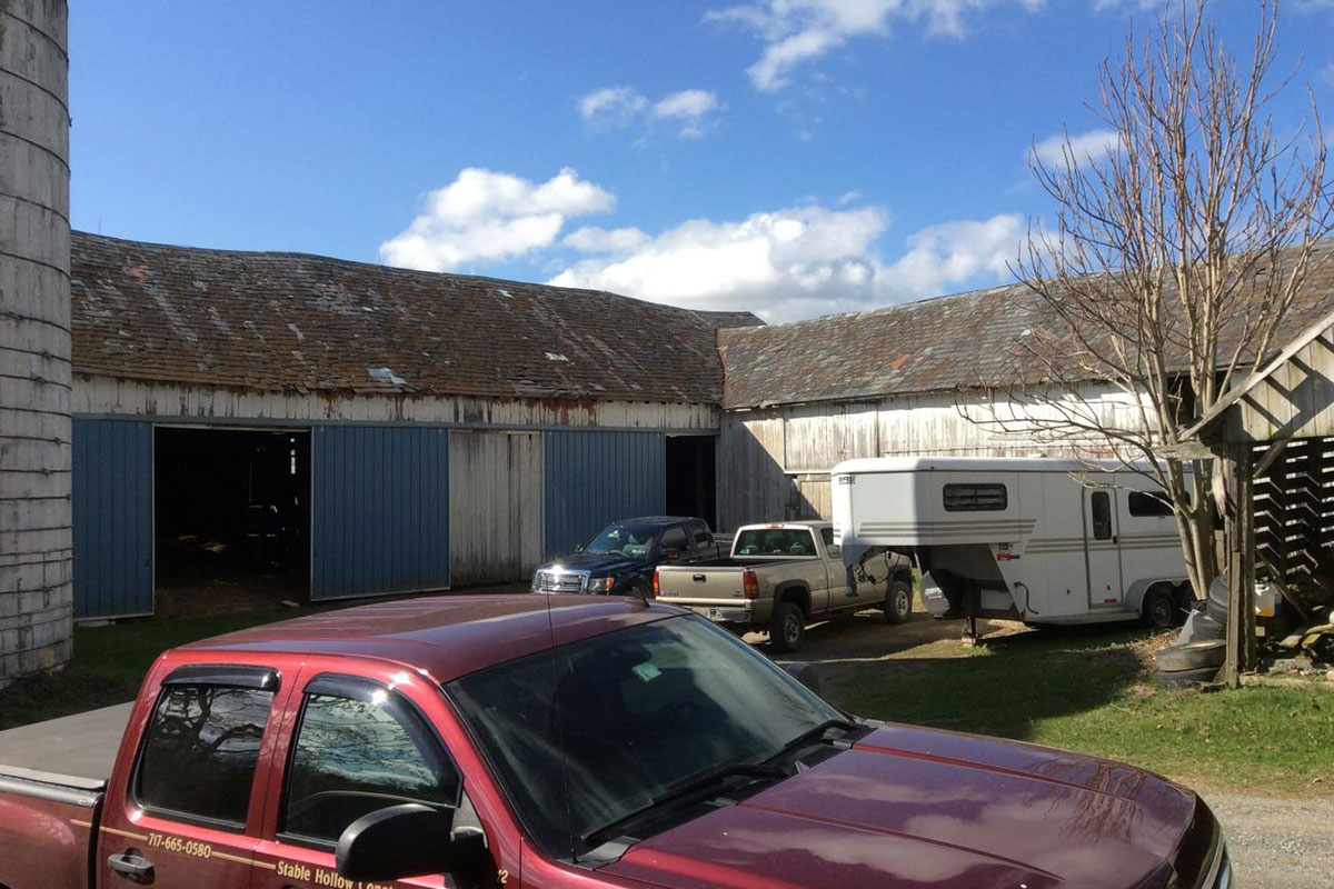 Barn before renovation by Stable Hollow Construction