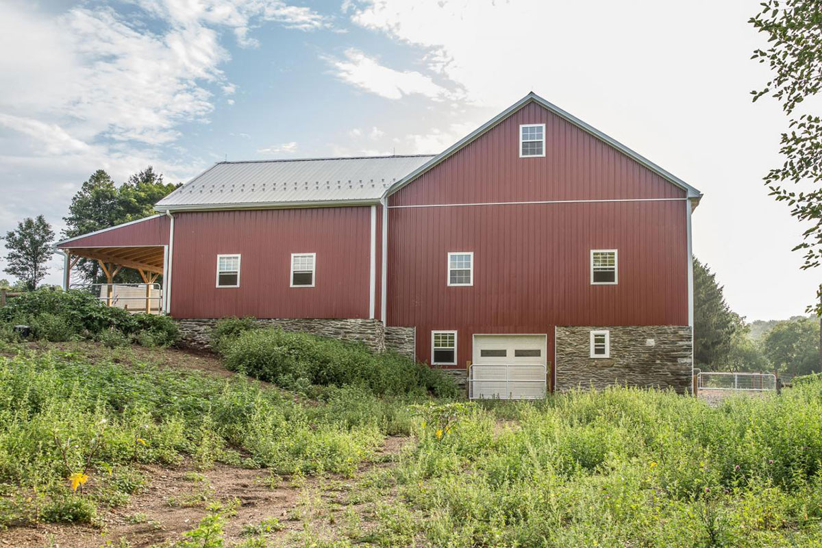 Barn renovated for horses and storage by Stable Hollow Construction