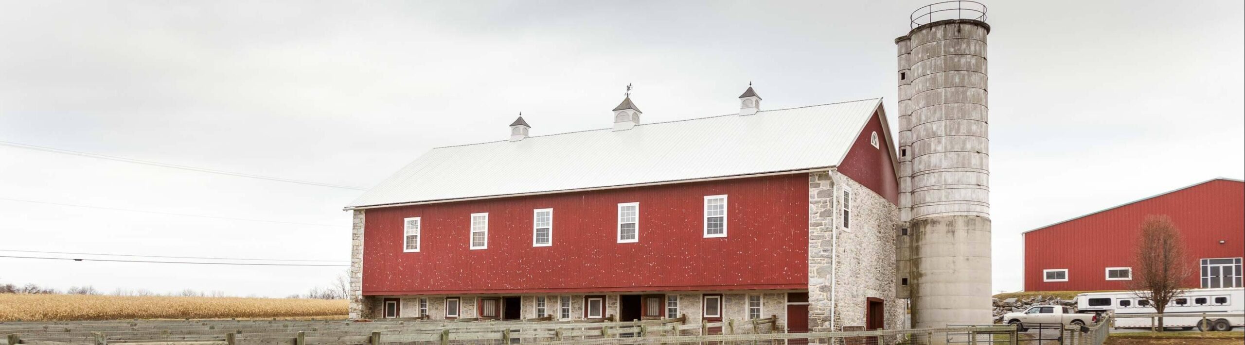 This barn had burned; Stable Hollow Construction restored it.