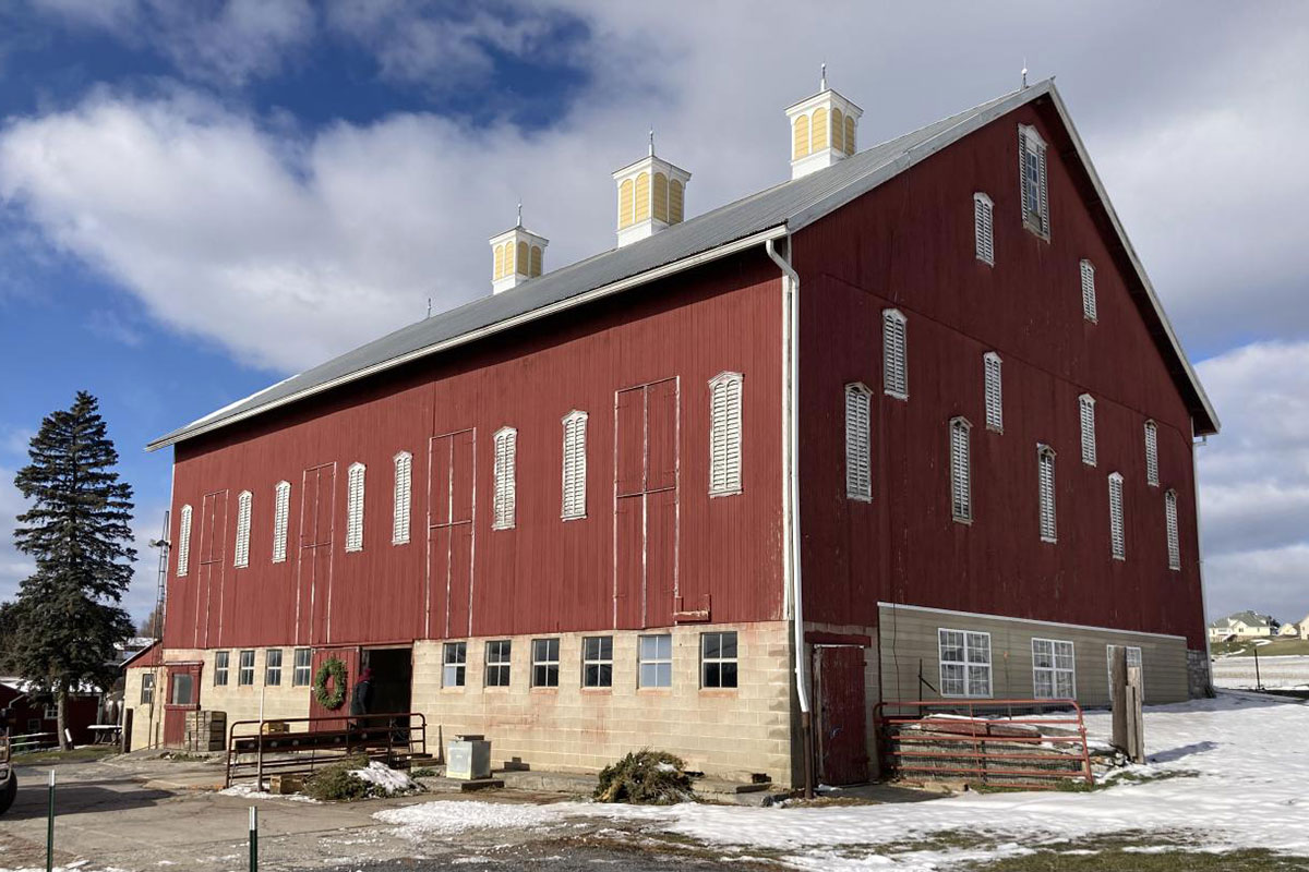 Before Bank Barn Restoration in Mechanicsburg, PA